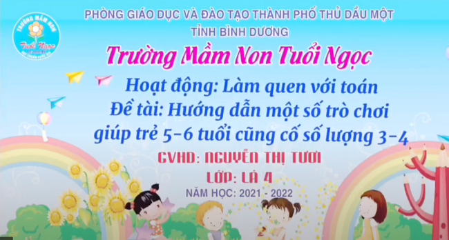 LQVT TRÒ CHƠI CỦNG CỐ SỐ LƯỢNG 3 -4