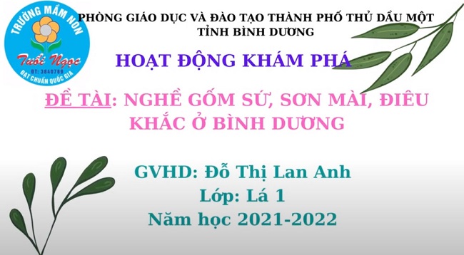 KPXH NGHỀ GỐM SỨ SƠN MÀI ĐIÊU KHẮC Ở BÌNH DƯƠNG