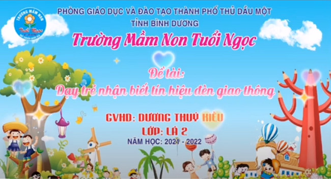 Dạy trẻ nhận biết tín hiệu đèn giao thông