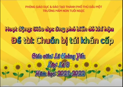 Dạy trẻ chuẩn bị túi khẩn cấp