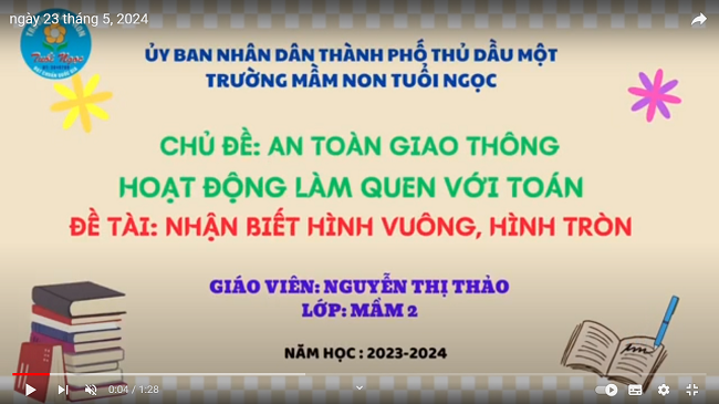NHẬN BIẾT HÌNH VUÔNG HÌNH TRÒN