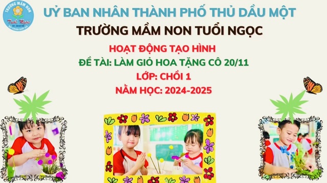 TH LÀM GIỎ HOA TẶNG CÔ 20.11