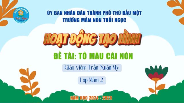 Tạo hình: Tô màu cái nón