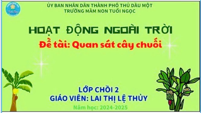 HĐNT "QUAN SÁT CÂU CHUỐI"