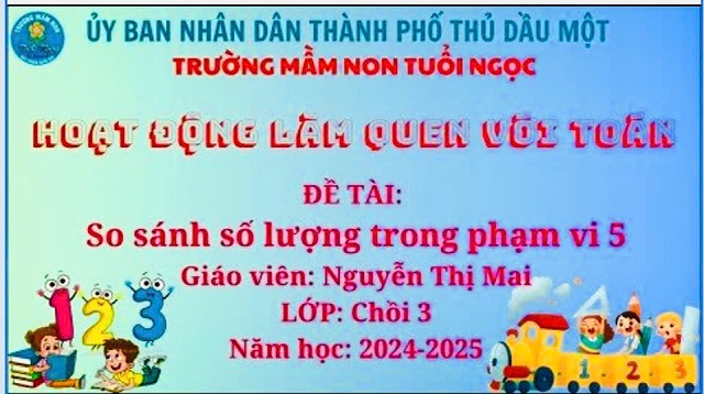 LQVT "SO SÁNH SỐ LƯỢNG TRONG PHẠM VI 5"