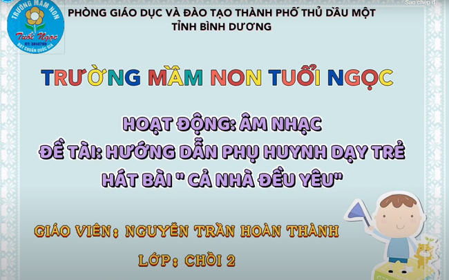 DẠY HÁT CẢ NHÀ ĐỀU YÊU