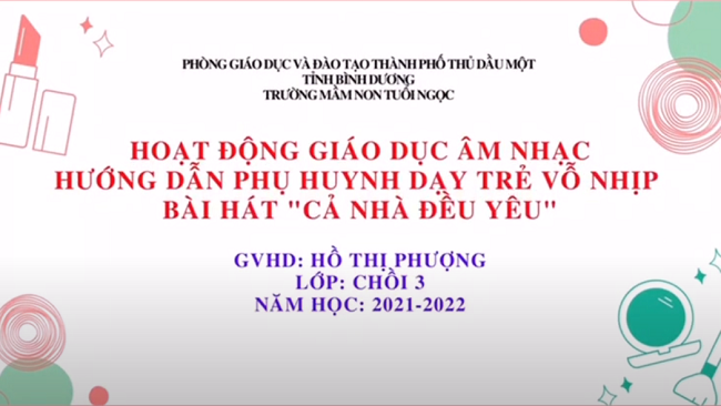 VỖ NHỊP BÀI HÁT CẢ NHÀ ĐỀU YÊU