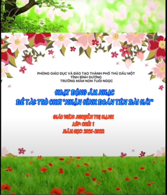TC NHẬN HÌNH ĐOÁN TÊN BÀI HÁT